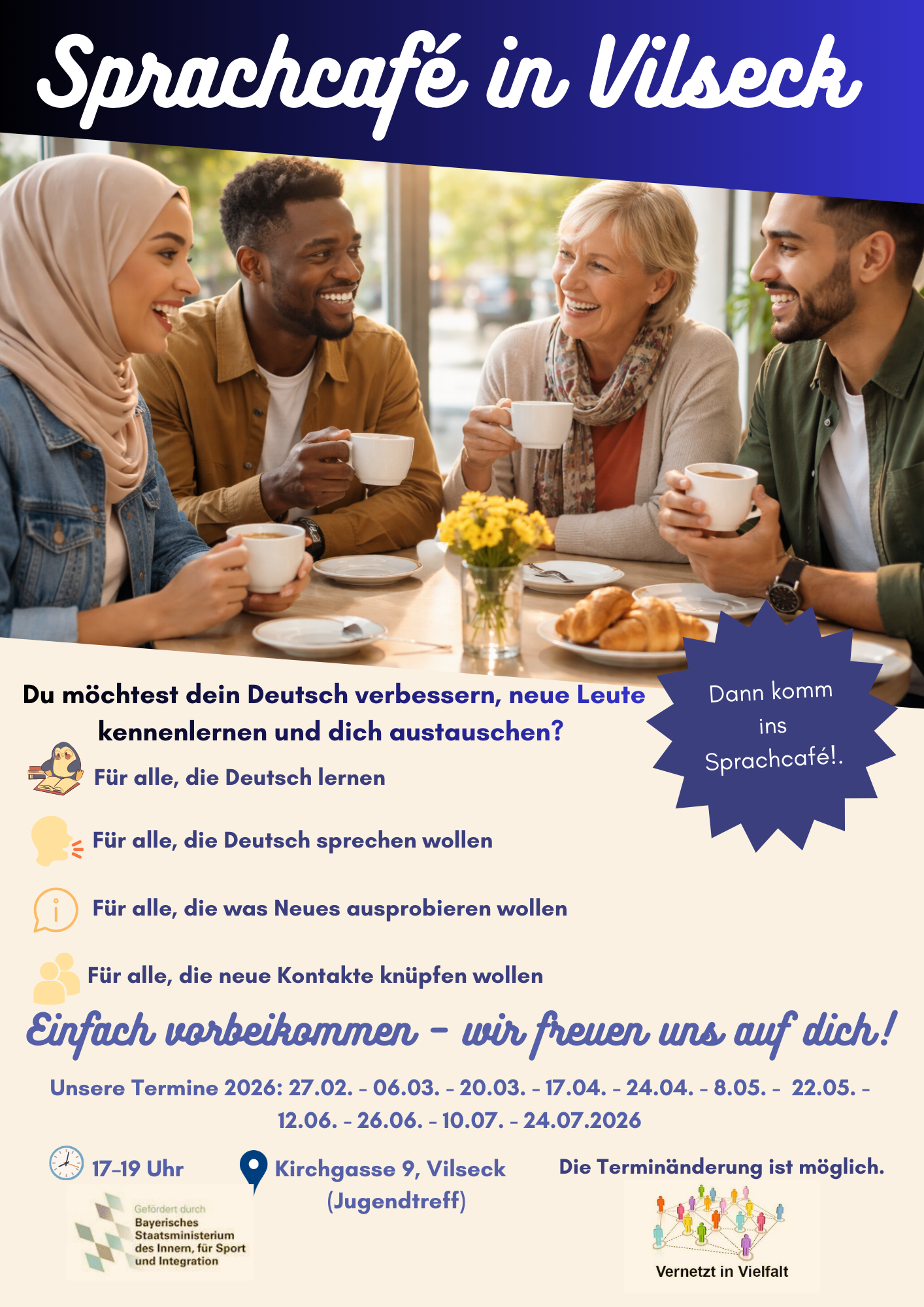 Öffnet die Seite 'Sprachcafé in Vilseck ab 27.02.'